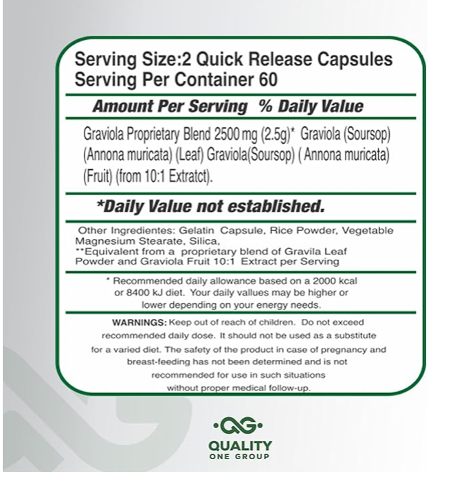 Graviola - Soursop - 60 capsules