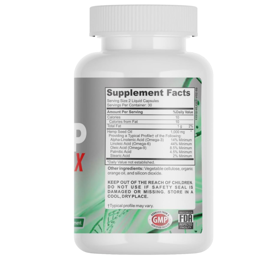 HEMP MAX OIL - 60 cápsulas