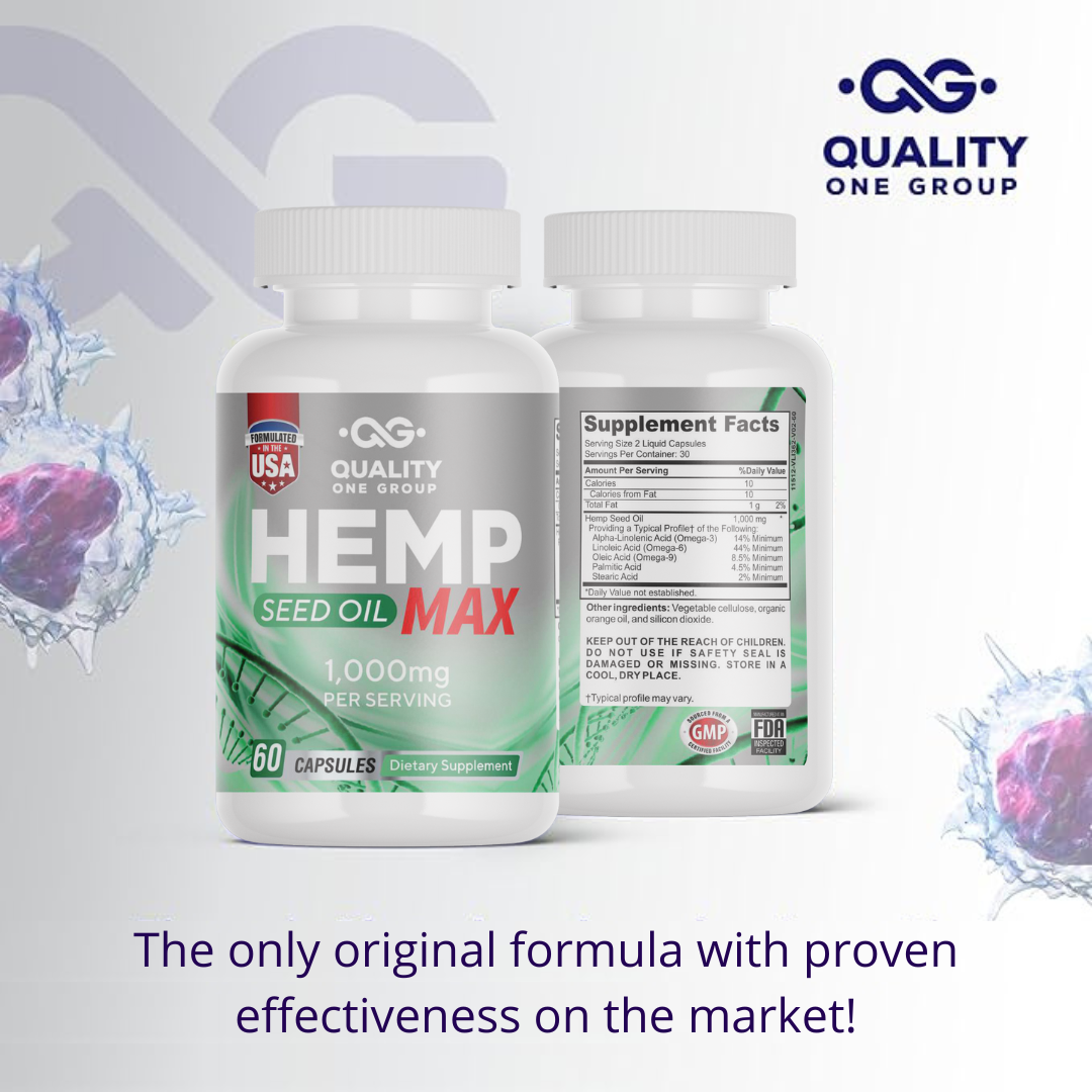 HEMP MAX OIL - 60 cápsulas