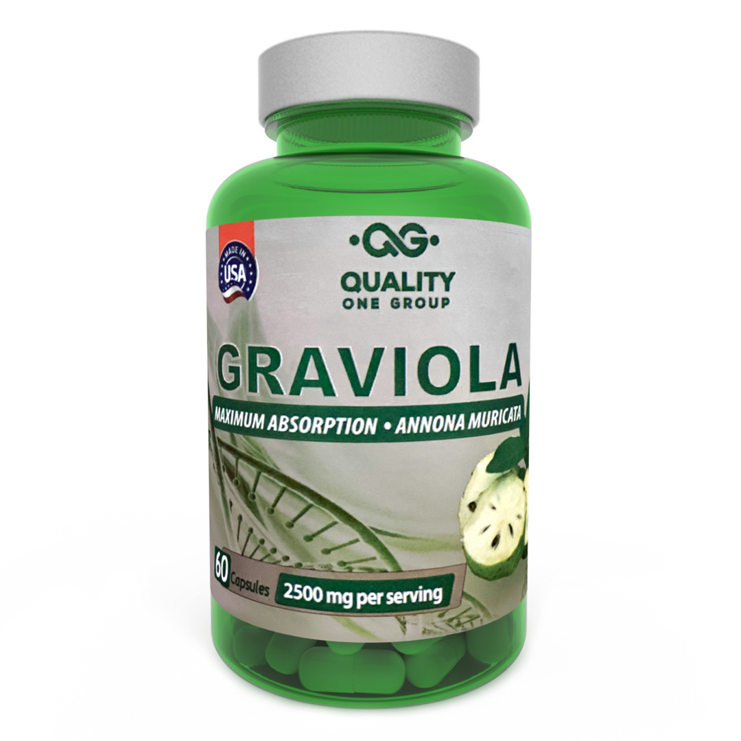 Organic Graviola 20:1 Extract Capsules (Soursop) – 400mg, 60 Caps – AU Stock